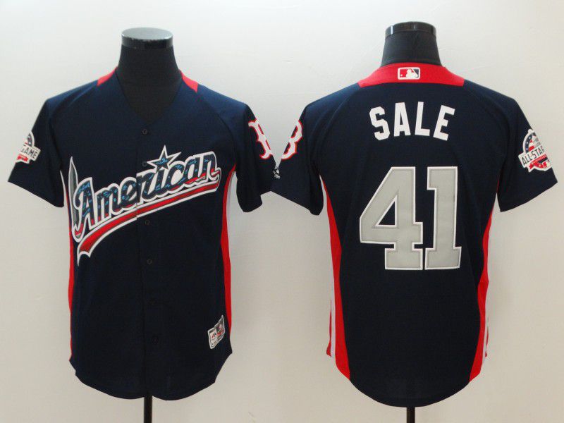 Men Boston Red Sox #41 Sale Blue All star MLB Jerseys